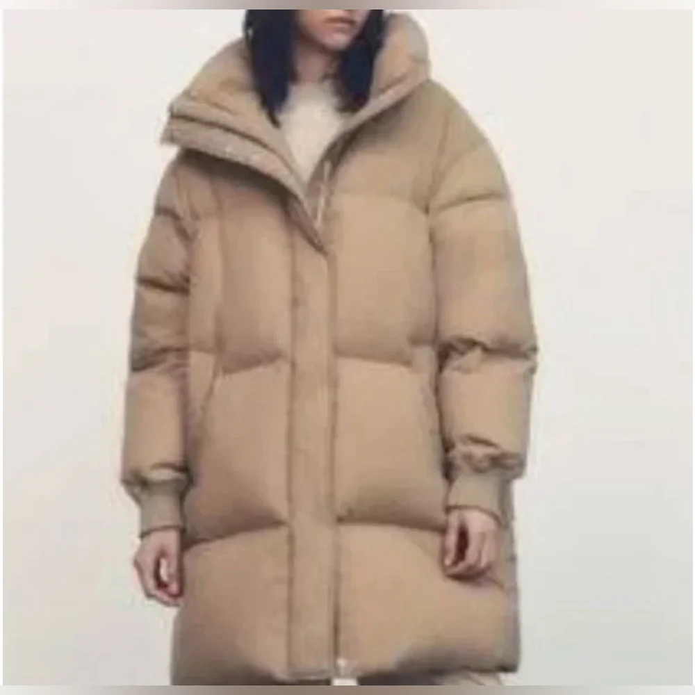 EUC Zara Down Filled Selected Thermal Edition Winter Puffer Zip Coat - Picture 2 of 11